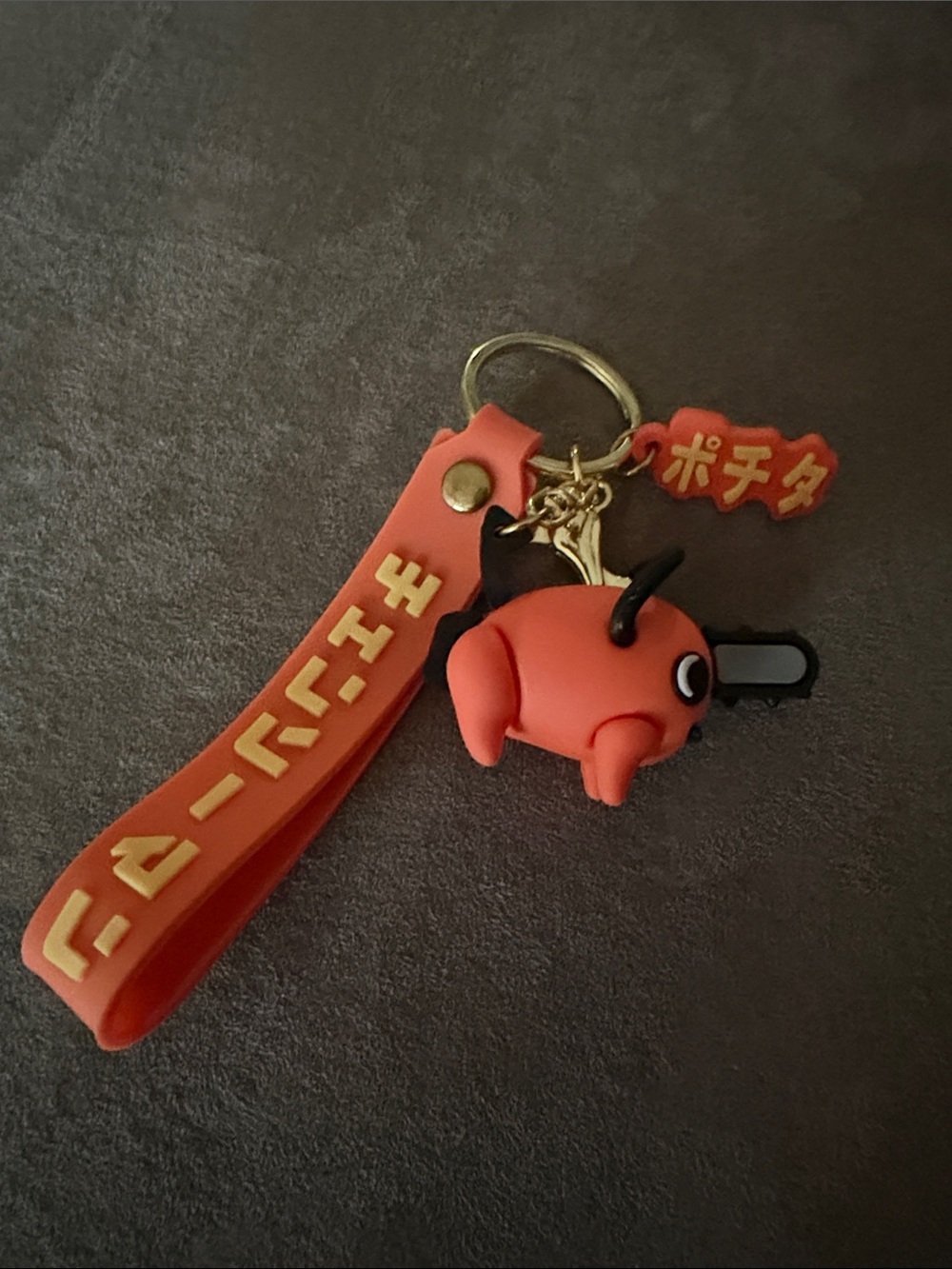 Orange Mini Cute Keychain Charm with Strap B16